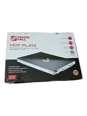 Magic Mill Hot Plate 21x16 - Works Great - Dented Corner - Model MHPE905
